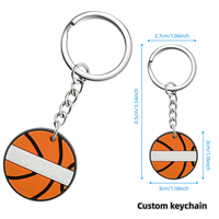 Basketbal Liefhebber Llaveros Trending Producten 2025 Nieuwkomers Sleutelhangers Custom Sleutelhanger Pvc Sleutelhanger