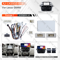 Kit de navigation automobile OLED 12,3 pouces avec écran tactile Android OS, support stable gris fer, compatible LHD/RHD pour Lexus GX460