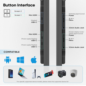 Sibolan Double Moniteur Pliant 15.6 Pouces IPS FHD LED Type C Extension D'écran <span class=keywords><strong>Portable</strong></span> Triple Écran pour <span class=keywords><strong>Ordinateur</strong></span> <span class=keywords><strong>Portable</strong></span> - Product Image 5