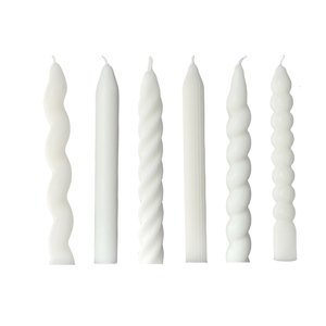 Bougies torsadées longues originales, multiples formes, pour dîner de fête, décoration de table à la maison - Product Image 5