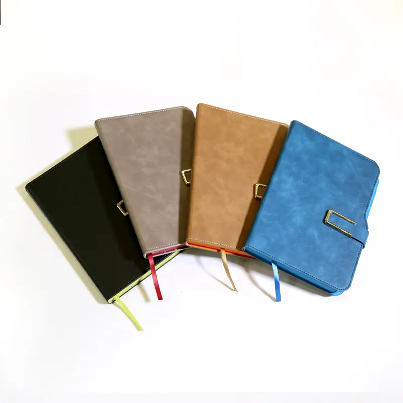 High Quality Manufacturer A5 Leather Hardcover Journal Diary Notebook With Magnetic Buckle