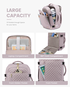 Lovevook Tùy Chỉnh Kinh Doanh Du Lịch Mở Rộng Máy Tính Không Thấm Nước Chống Trộm 15.6in Lớn Máy Tính Xách Tay Ba Lô Du Lịch Túi Với Cubes - Product Image 4