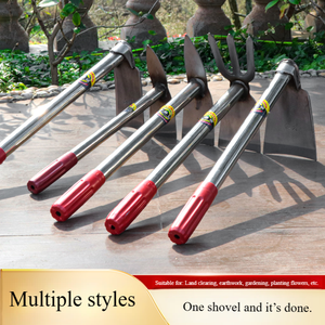 จอบเหล็กขนาดเล็กแบบฝรั่งเศสโบราณ - จอบเหล็กหนาสำหรับใช้ในครัวเรือน กำจัดวัชพืช สำหรับผักและดอกไม้ ทำจากสแตนเลส - Product Image 4