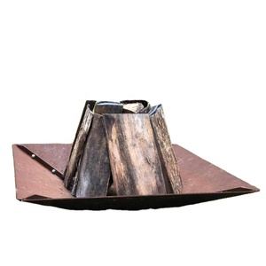 <span class=keywords><strong>Piccolo</strong></span> Flat Pack acciaio Corten fuoco pozzo portatile pozzo del fuoco per il campeggio, adatto per giardini e iarde - Product Image 1