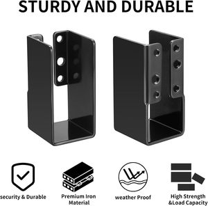 Ancrage de support de support de poutre en <span class=keywords><strong>bois</strong></span> à un côté <span class=keywords><strong>pour</strong></span> la construction de gazebo de poteaux d'auvent - Product Image 3