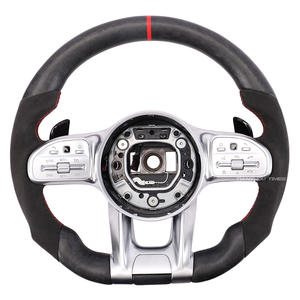 Volant en fibre de carbone forgé pour Mercedes Benz Amg Classe E W212 W213 Cla C117 250 <span class=keywords><strong>200</strong></span> C118 <span class=keywords><strong>Clk</strong></span> <span class=keywords><strong>W209</strong></span> Classe A W177 A200 - Product Image 2
