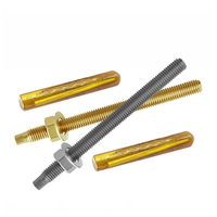 Ancrage chimique à capsule en résine, boulon en acier au carbone de grade 8.8, zingué jaune, M8 à M16, pour fixation de bases de machines