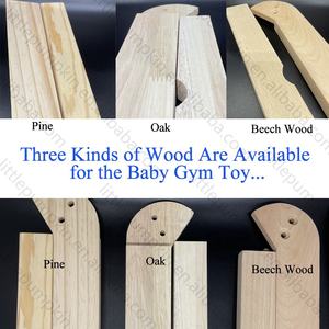 الطبيعية خشبية قابلة للطي إطار اللياقة البدنية لعبة لعب رياضة الالعاب المتدلية خشبية معدة لعب للأطفال مع التسنين لعبة - Product Image 3