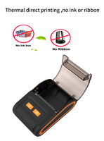 Nouvelle conception, imprimante thermique portable Bluetooth mini 2 pouces, imprimante thermique mobile sans fil 58 mm, imprimante thermique de reçus portable Android