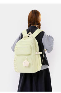 Sac à dos grande capacité en tissu Oxford imperméable avec RFID pour filles, style vintage, USB, antivol, fermeture éclair, pour les classes 5-6, Nouveau - Product Image 5