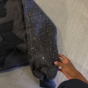 سترة بغطاء رأس للرجال مخصصة من القطن بهودي سادة للوزن الثقيل كبير الحجم للرجال - Product Image 4