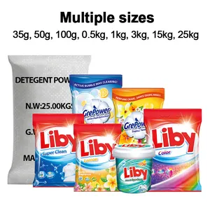 LIBY אבקת כביסה כביסה אבקה detergente en פולבו יצרני סבון en poudr מוצרים שמות ניקוי