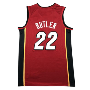 <span class=keywords><strong>Miami</strong></span> 3 pour hommes 2026 #   Dwyane Wade 22 #   Maillot de basket-ball Jimmy Butler, cousu, respirant, pour les fans, idéal pour l'été - Product Image 2