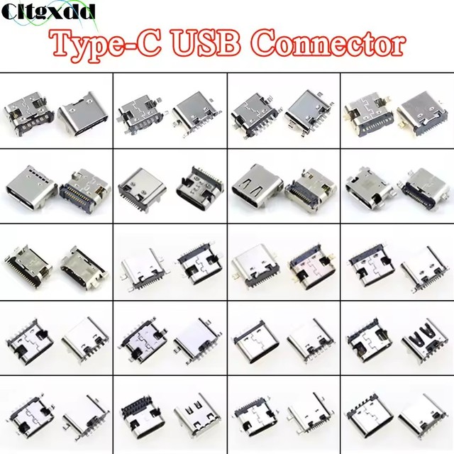 USB Type C Jack Connector Charging Dock Port Plug Type-C Female Socket For JBL Lenovo Xiaomi Huawei Samsung Sony