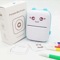 Printer Barcode Mini Portabel Baru untuk Lintas Negara, Cetak Soal Salah Siswa, Hadiah, Antarmuka Tipe-C, Ukuran Kertas 57mm, Ready Stock