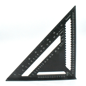 Алюминиевая плоская квадратная столярная измерительная компоновка, металлическая треугольная линейка, имперский транспортир для деревообработки - Product Image 3