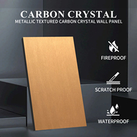 Panel de Pared de WPC con Cristal de Carbono, Decoración para Toda la Casa, Impermeable, Resistente a la Humedad, Insonorizante, Tablero Decorativo