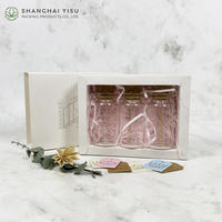 Boîte d'affichage en papier rigide de luxe personnalisée pour marque de détail, kit de 4 pièces pour flacon de parfum de 10 ml et mini-contenants métalliques