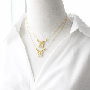 Super caliente blanco madre perla tallada Santa María corazón encanto collar oro doble Concha blanca collar Cristiano - Product Image 3