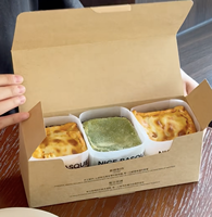 Boîte en papier personnalisée pour la restauration rapide, idéale pour poulet frit, frites avec coupelle à sauce, emballage pour pâtisserie et gâteaux