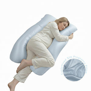 Almohada <span class=keywords><strong>de</strong></span> <span class=keywords><strong>Embarazo</strong></span> en Forma <span class=keywords><strong>de</strong></span> U <span class=keywords><strong>de</strong></span> Seda Natural Personalizada OEM, Almohada <span class=keywords><strong>de</strong></span> Maternidad Sedosa y Refrescante, Almohada Corporal para Mujeres Embarazadas - Product Image 1