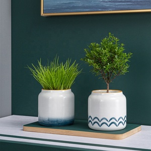Nueva decoración del hogar <span class=keywords><strong>macetas</strong></span> de flores de cerámica <span class=keywords><strong>a</strong></span> granel pequeñ<span class=keywords><strong>a</strong></span> maceta suculenta esmaltada pintada <span class=keywords><strong>a</strong></span> <span class=keywords><strong>mano</strong></span> - Product Image 5
