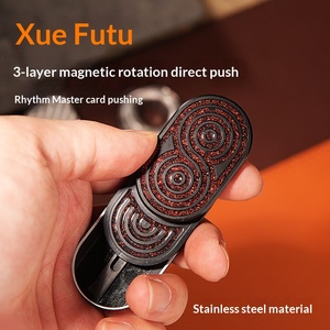 Blood Floaters Phutu Spinner Fidget Mecánico de Acero Inoxidable de 3 Capas con Nácar, con Sonido al Presionar, EDC - Product Image 2