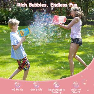Tiktok Juego de Burbujas que Brilla Intensamente al Aire Libre, Pistola Automática de Cohete para Niños, Regalo de Viernes Negro de 0 a 6 Años, Gran Oferta - Product Image 4