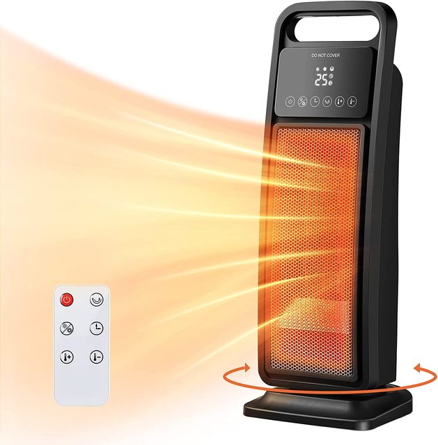 Konwin KPT-173ND Space Portable Heaters Electric Ceramic PTC Heater With Remote Thermostat