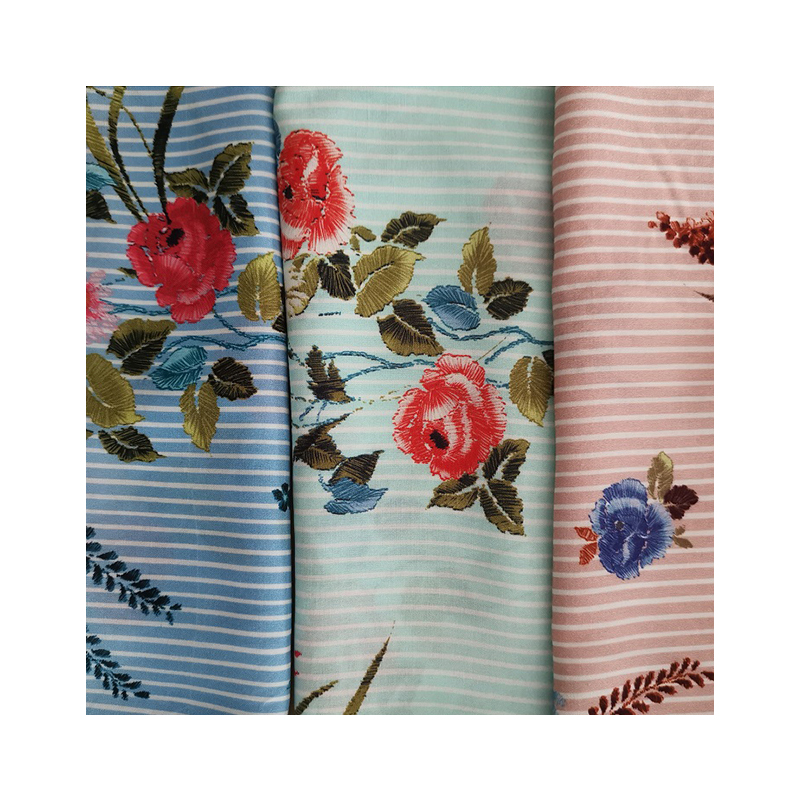 Новое поступление, 100% искусственная вуаль, ткань с цифровым принтом для одежды