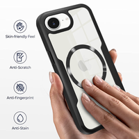 Coque arrière flexible en TPU pour iPhone 16e, iPhone 16, 16e, 15, 14, 13, 12, 11 Pro Max, protection intégrale à 360°, protection d'écran, coque magnétique pour téléphone