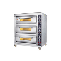 Four à pâtisserie électrique numérique robuste en acier inoxydable 430, cuisson précise, four commercial pour petites boulangeries