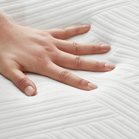 Matelas hybride à ressorts ensachés en mousse à mémoire de forme de bambou, avec gel ventilant et tissu tricoté, tailles Twin, Full, Queen, King, roulé en boîte