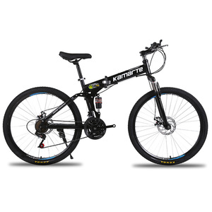 Vélo de montagne <span class=keywords><strong>pliable</strong></span> en acier à 21 vitesses de 26 pouces, capacité de charge élevée de 150 kg, vélo de cross-country - Product Image 3