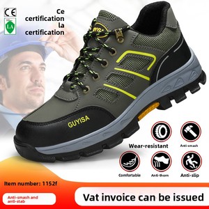 New Fashion <b>Men</b> Safety <b>Shoes</b> Acceptable Customized Wear Resistant Rubber Sole Steel Toe Safety <b>Shoes</b> for <b>Men</b> - Product Image 5