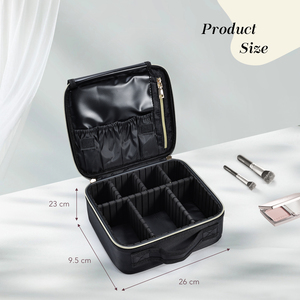 Travel Makeup Bag Portable Cosmetic Artist <b>Storage</b> Bag with Adjustable Dividers Makeup Brushes <b>Make</b> <b>up</b> Organizer Toiletry Bag - Product Image 6