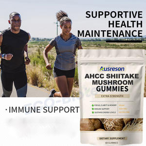 Gummies d'extrait de champignon <span class=keywords><strong>Shiitake</strong></span> <span class=keywords><strong>AHCC</strong></span> Ausreson, Crinière de lion 500mg, Complément pour la mémoire et l'énergie cérébrale, Gummies <span class=keywords><strong>AHCC</strong></span> - Product Image 2