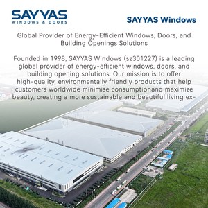 SAYYAS F120 Fenêtre Moderne Ouvrable Hermétique en <span class=keywords><strong>Bois</strong></span> Revêtu d'Aluminium Triple Vitrage Standard Maison Passive Isolation Thermique - Product Image 6