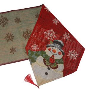<span class=keywords><strong>Natale</strong></span> stampa a strisce di <span class=keywords><strong>cotone</strong></span> lino stile nordico pupazzo di neve tavolo Runner <span class=keywords><strong>tovaglia</strong></span> per pranzo tavoli da caffè decorazione tessuto - Product Image 3
