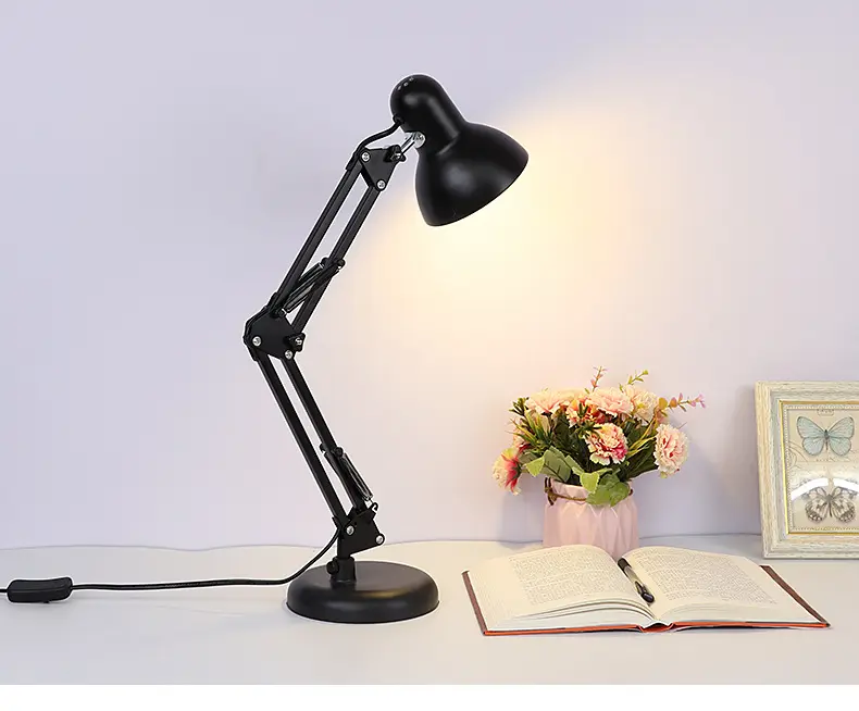 اللوازم المكتبية تركيبة إضاءة مصباح E27 أضواء Led المشبك طاولات مرنة