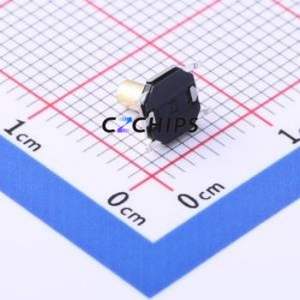 K2-1187SQ-H4SW-06 Tactile Switch SMD-4P,5.2x5.2mm Switch 2.5N Vertical Mount 5.2mm 5.2mm - Product Image 2