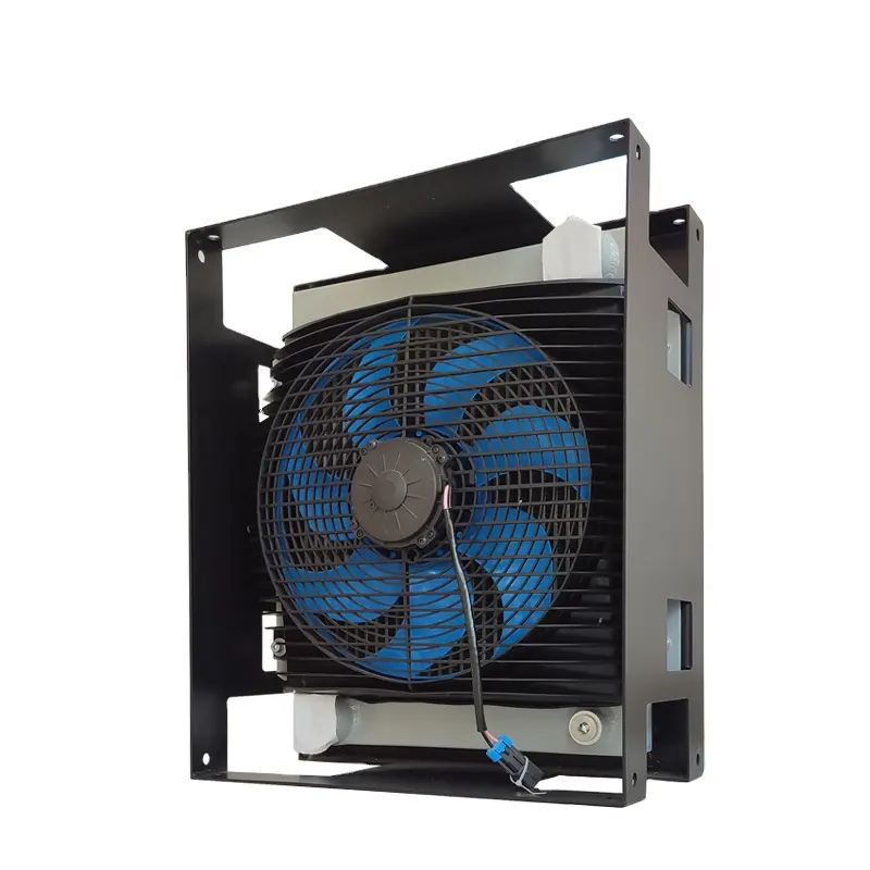 Aluminum Hydraulic Fan Industrial Hydraulic Air Cooler DC 12/24V for excavator heavy truck construction machinery