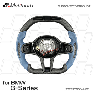 Volant personnalisé en fibre de carbone mate avec LED pour BMW G20 G21 G30 G31 X3 X5 F90 F95 X4 X6 M3 M4 2017-2026 - Product Image 2