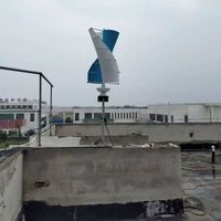 Éolienne à axe vertical 600W, petit générateur d'énergie éolienne domestique pour l'alimentation hors réseau de la maison
