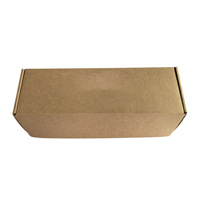 Boîte d'expédition pliable en carton ondulé E-flute en papier kraft brun uni pour chaussures, cadeaux et vêtements