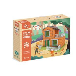 Конструктор «сделай сам», китайская вилла, игрушечный цементный Детский конструктор, многоразовый - Product Image 4