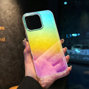 IMD gros dégradé clair Tpu PC aurora dégradé magnétique charge sans fil protection complète coque <span class=keywords><strong>de</strong></span> téléphone pour iPhone 16 Pro Max - Product Image 2