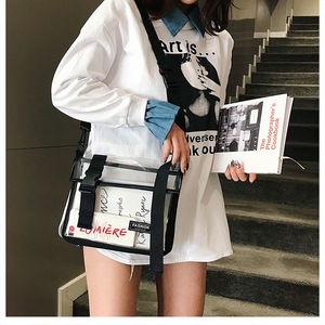 Bolsa <span class=keywords><strong>de</strong></span> Mano Transparente Personalizada <span class=keywords><strong>de</strong></span> PVC, Bolsa <span class=keywords><strong>de</strong></span> Almuerzo Impermeable Transparente con Correa Ajustable, Bolsas <span class=keywords><strong>de</strong></span> Plástico Reutilizables - Product Image 5