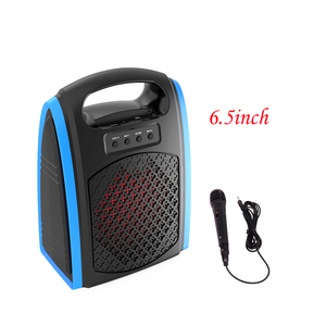 Altavoz de Karaoke portátil inalámbrico para exteriores de 6,5 pulgadas, superventas, con micrófono, graves activos, altavoces BT ruidosos, Radio FM - Product Image 1
