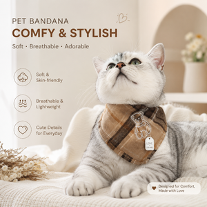 Wholesale Soft 100% Cotton Double Layer Printed Pet Dog Bandana Triangular <b>Cat</b> Scarf Necktie Custom OEM Factory - Product Image 1